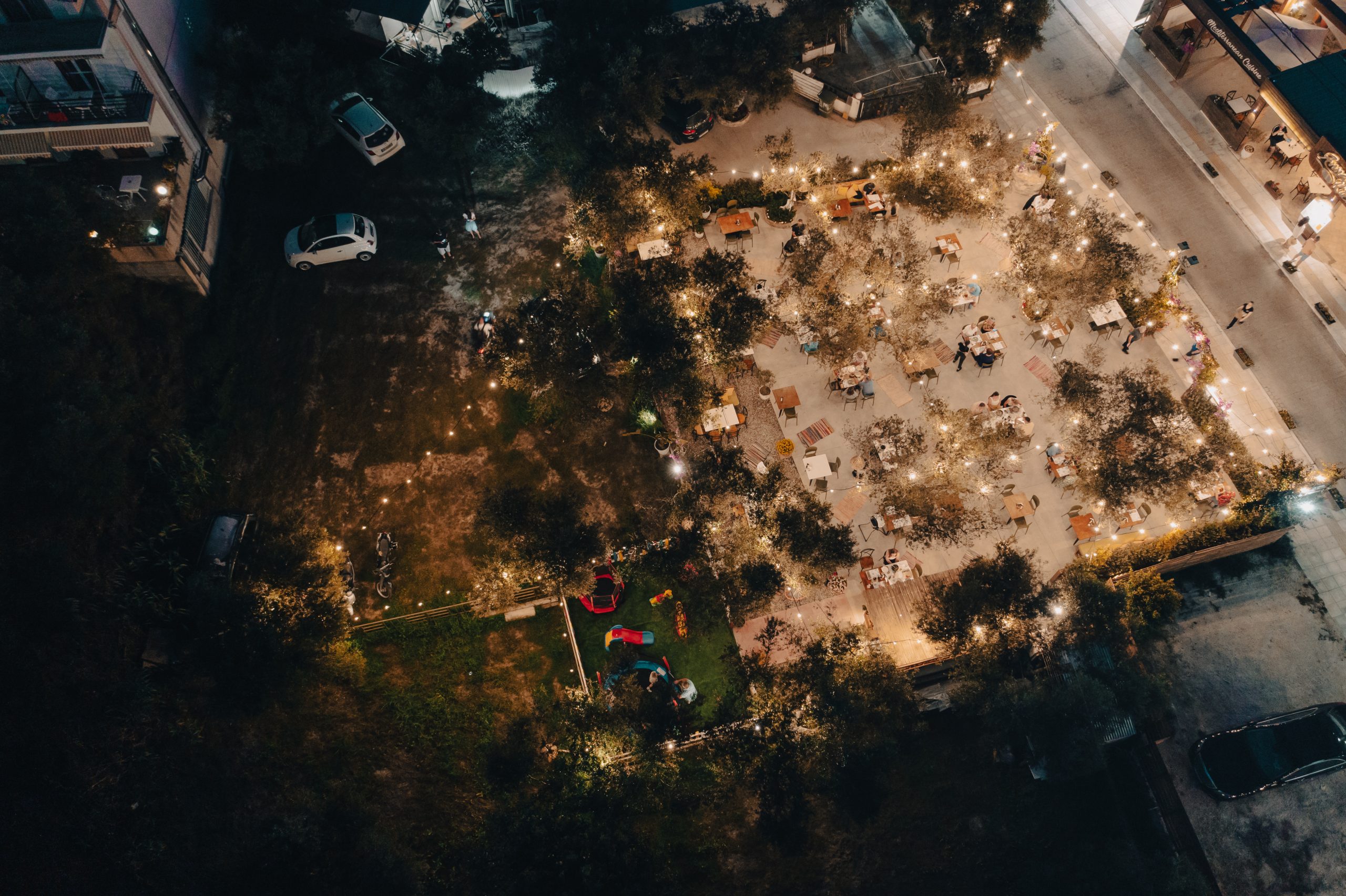 Aerial view of Anna's Kitchen